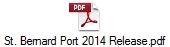 St. Bernard Port 2014 Release.pdf