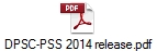 DPSC-PSS 2014 release.pdf